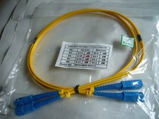 SC to SC UPC fiber patch cord jumper cable singemode 9/125 SMF duplex 3m length picture