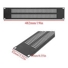 1/2Pcs Metal Blank Rack Mount Panel Spacer 1U 2U 3U Vented for 19