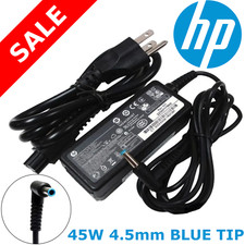 ORIGINAL GENUINE HP 45W BLUE TIP LAPTOP AC ADAPTER POWER SUPPLY CHARGER 19.5V picture