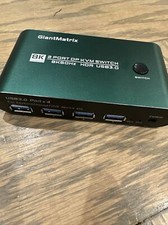 GiantMatrix USB 3.0 DisplayPort KVM Switch 2 Port DP 1.4 8K & USB 3.0 4 Port HUB picture