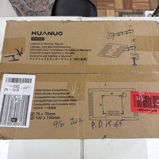 HUANUO - Dual Two Monitor Stand Full Motion Desk Mount 13-27