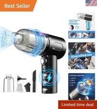 Compressed Air Duster-Vacuum Keyboard Cleaner-Air Blower 3-in-1-Electric Air ... picture