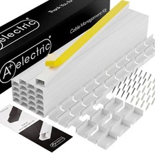A+ ELECTRIC Cord Cover Full Kit, 26ft/315in Self-Adhesive Cable Raceway, 20 S... picture