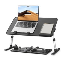 Laptop Desk for Bed, SAIJI Height & Angle Adjustable Laptop Stand for Bed, La... picture