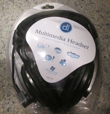 NEW Digital Innovation MM750H Multimedia Headset with Microphone. 3.5mm audio picture