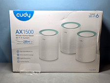 Cudy AX1500 WiFi6 Home Mesh System -3 White Dual-Band Access Points New & Sealed picture