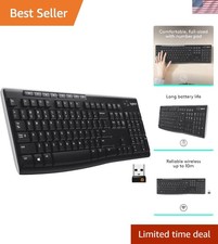 Logitech K270 Wireless Keyboard - Full Size, Spill-Proof, 2- Battery Life picture