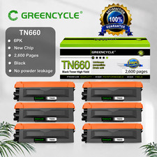 6PK TN660 TN-660 Toner Cartridge Fit For Brother HL-L2320D HL-L2340DW HL-L2380DW picture