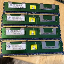 LOT 4x NANYA 4GB 2RX4 PC3-8500R-7-10-E1 NT4GC72B4NA1NL-BE ECC Server RAM 16GB picture