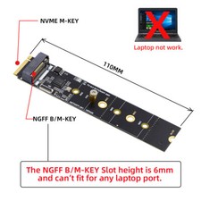 CABLECY SATA NGFF Key B+M SSD to NVME M-key Motherboard Desktop SSD Card picture