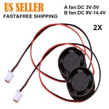 2pcs DC 5/12V 2510 Brushless Cooling Fan 13800RPM Quiet Large Air Volume Fan picture