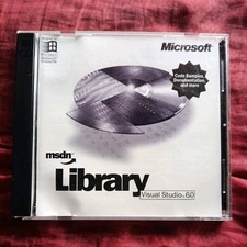 Vintage - Microsoft Visual Studio 6.0 by MSDN Library, 2 CDs, 1998 + extras picture