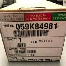Genuine Xerox Nuvera 100DP / 288 / 200 / 314 / 144 / 157 / 120 Pressure Roller  picture