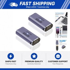 Poyiccot 240W USB C Coupler (2 Pack), USB C Female to Female Adapter Extender picture