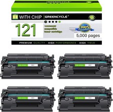4 PK CRG121 3252C001 Black Toner Compatible for Canon 121 imageCLASS D1620 D1650 picture