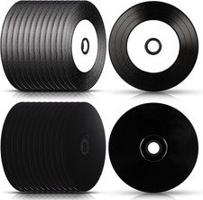 50 Pcs CD-R Blank Discs 700mb 80 Min 52x Vinyl Recordable Disc with White Ink... picture