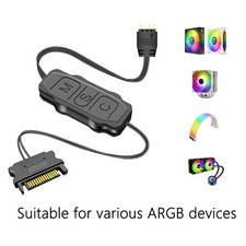 ARGB 5V 3 Pin To SATA Interface Extension Cable RGB Sync Controller Cable for PC picture
