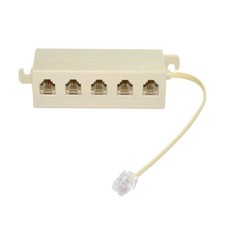 CY RJ11 Telephone Modular Jack Line Splitter Five Way Outlet 6P4C adapter Hub picture