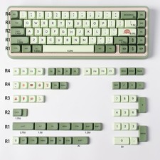 124 Key XDA PBT Keycap Set Matcha Green for Cherry MX Keyboards picture