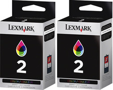 New Genuine Lexmark 2 2PK Ink Cartridges X Series X3480 X3580 Z Series Z1380 picture