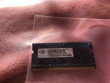 Genuine Nanya 1GB RAM Memory 2Rx16 PC2 - 6400S - 666 Laptop NT1GT64UH8D0FN-AD picture