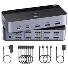 2 Computers Sharing 2 Monitors HDMI KVM Switch picture