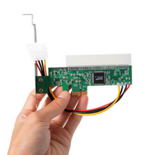 New PCI Express PCI-E to PCI Adapter Card Asmedia 1083 Chipset Green AC385  picture