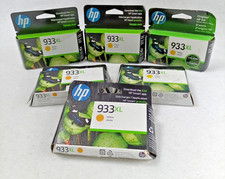 HP 933XL Yellow Ink Cartridges Genuine OEM Exp 2023-2025 Lot of 6 picture