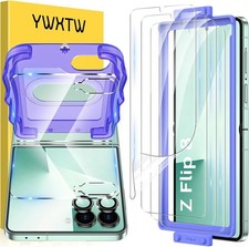 4Pcs Inner Soft EPU Film + 2Pcs Front Display Tempered Glass for Galaxy Z Flip 8 picture