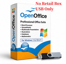 Open Office Home and Student 2026 for Windows, Full 6-in-1 Office Suite on USB picture