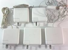 Lot of 5 Genuine Apple MacBook Power Adapter Chargers Mixed Magsafe 1, 2, USB-C picture