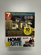 Punch Super Home Suite PC CD-ROM 2003 7-in-1 design landscape furniture 3D picture