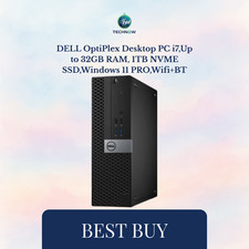 DELL OptiPlex Desktop PC i7,Up to 32GB RAM, 1TB NVME SSD,Windows 11 PRO,Wifi+BT picture