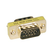 Tripp Lite Compact Gold HD15 Gender Changer Adapter Male to Male (lot Of 4) picture