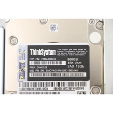 7XB7A00040 FOR Lenovo ThinkSystem 900GB 15K RPM 00YK029 3.5