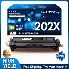 202X CF500X 1BK Toner Cartridge Set for M254dw M281fdw M280nw M281cdw M254nw 4pk picture