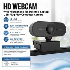 High Definition Web Camera with Wide Angle Lens , Compatible With Most Computers picture