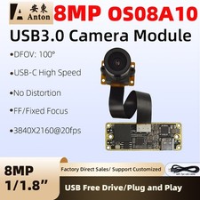 OS08A10 8MP 4K USB3.0 Camera Module 3840x2160@20fps 100° FOV 0.2Lux Security Cam picture