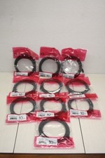 10x Shaxon Industries Patch Cable 10Ft Black RJ45-RJ45 24AWG Stranded 568B Cat6 picture