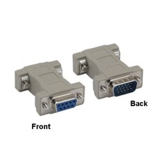 DB9 9 Pin Female to HD15 15 Pin Male Molded Adapter Coupler CGA VGA Video RS-232 picture