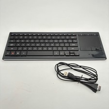 Logitech K830 Illuminated Wireless Keyboard Touchpad Bluetooth With Dongle picture