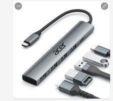 Acer 5 in 1 USB C Hub with 4K HDMI, 100W Power Delivery, 3 USB A Data Ports, ... picture