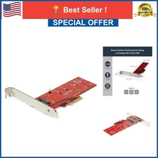 StarTech M.2 PCIe SSD Adapter Card, PCIe 3.0 x4 NVMe/AHCI M-Key, PEX4M2E1 picture