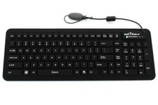 Seal Shield Medical Keyboard - Antimicrobial Waterproof  - USB Backlit  - Black picture