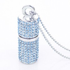 Kootion 16GB 32GB 64GB Diamond Crystal Flash Drive Metal Necklace Gift USB Stick picture