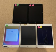 AS IS Lot of 5 Mixed Apple iPad mini 4 and Mini 5 - SALVAGE LOT #70924 picture