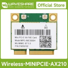 Waveshare Wireless MINIPCIE AX210 NIC Gigabit Tri-Band Wi-Fi 6E 802.11AX picture
