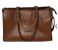 LOVEVOOK Laptop Tote Bag for Women, 15.6 Inch Large inch, Dark Brown picture