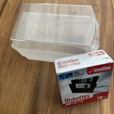 New Sealed Imation Diskettes Mac Formatted 2HD 10 Pack with storage box picture