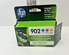 New Genuine HP 902 Cyan Magenta Yellow 3PK Ink Cartridges exp 10/2022 picture